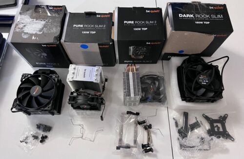 Lot of be quiet! CPU Fans Dark Rock Slim 180W TDP Pure Rock Slim 2 Pure 2 120mm - Picture 1 of 6