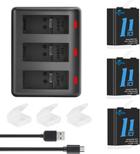 For GoPro Rechargeable Battery Hero 12 11 10 9 Black 100% fit GoPro Accessory