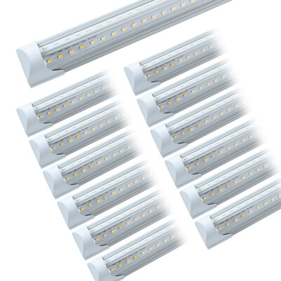 20 Pack T8 4ft LED Shop Light 40W 6000K High Output Integrated Tube Light Clear