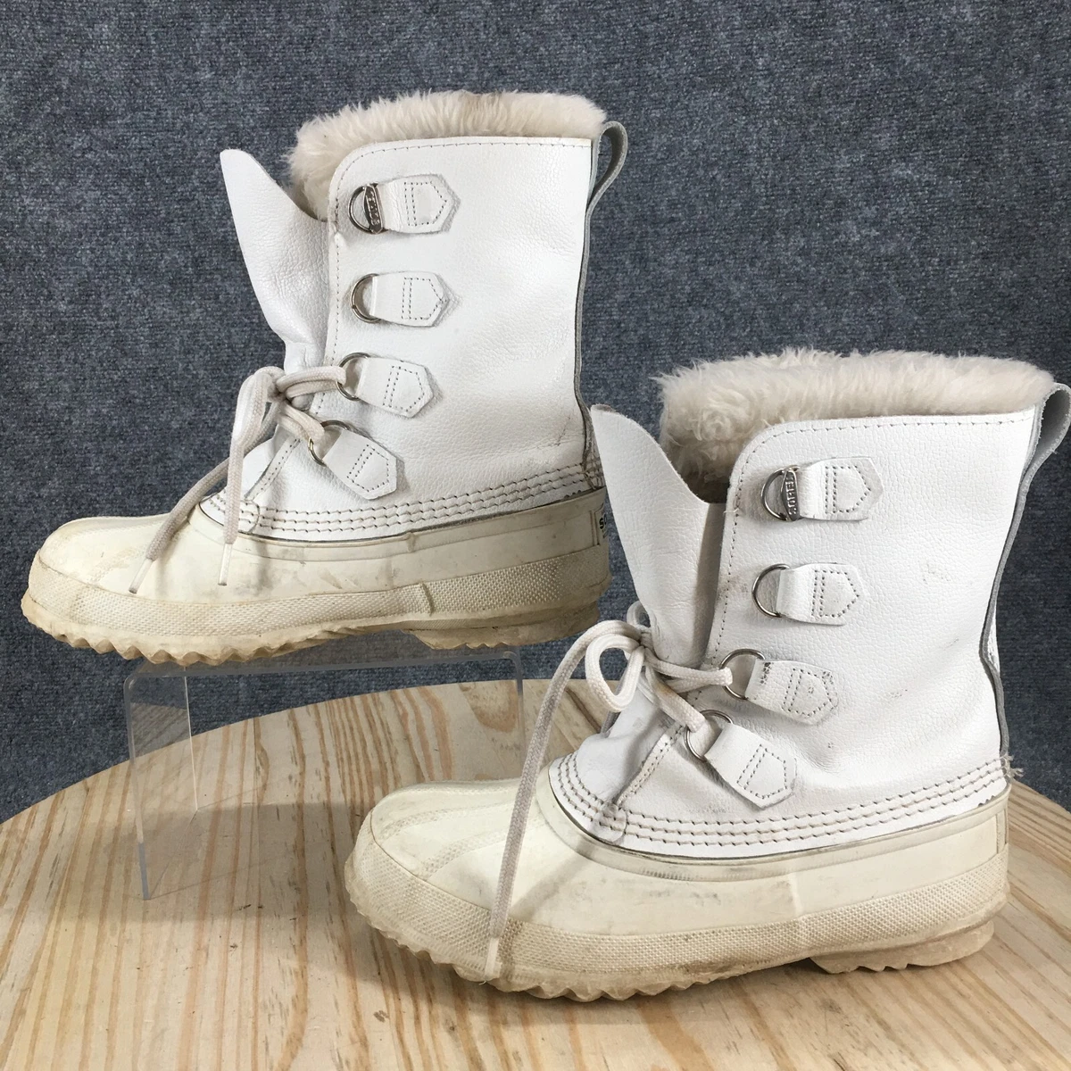 Womens white sorel best sale boots