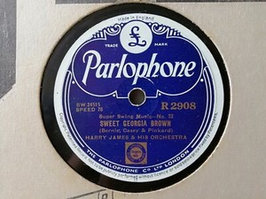 78 Rpm Harry James His Orchestra Sweet Georgia Brown Parlophone R2908 Ebay
