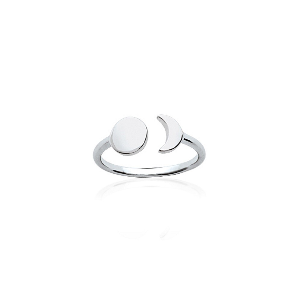 Alliance Astre Lune Argent Massif 925, le bijou femme anti-ternissement qui dure toute une vie