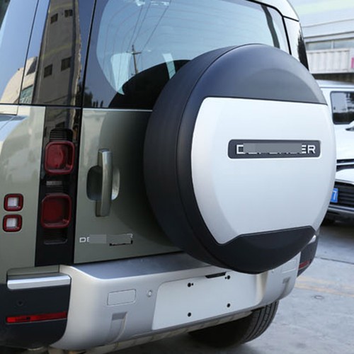 Spare Tyre Tire Cover For Land Rover Defender 90 110 2020-2025 ABS Silver - Picture 12 of 12