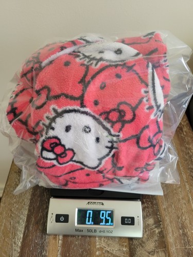 HELLO KITTY HK San Rio Girls Pink Soft Fleece Long Sleeve Belted Robe Sz XS 4-5 - Picture 7 of 7
