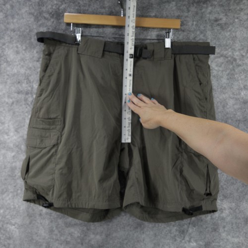 ExOfficio Shorts Mens 40 Khaki Lightweight Nylon Cargo Outdoor Hiking Belted - Picture 4 of 8