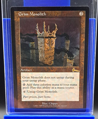 MTG Urza's Legacy - Grim Monolith (NM) #126 - Beautiful VINTAGE Card