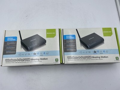 Lot of 2 IOGear GUWIP204  Wireless 4-port USB Sharing Station