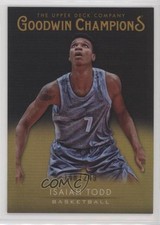 2021 Upper Deck Goodwin Champions Platinum Black & Gold /249 Isaiah Todd #4 7ov