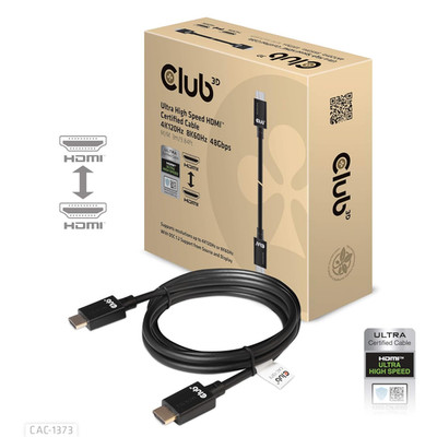 CLUB3D Ultra High Speed Hdmi-Kabel 10K120Hz 48Gbit/S - 3M