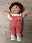 Vintage Cabbage Patch Kids 16in Doll Red Curly Hair