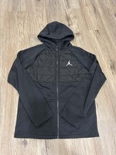 Jordan Boys black hooded full zip jacket, size 12-13 years 147-163cm