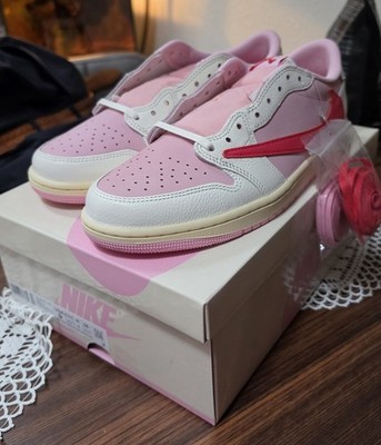 Nike Air Jordan 1 Low OG Travis Scott Sail Tropical Pink US 9 EU 42.5 DS NEU