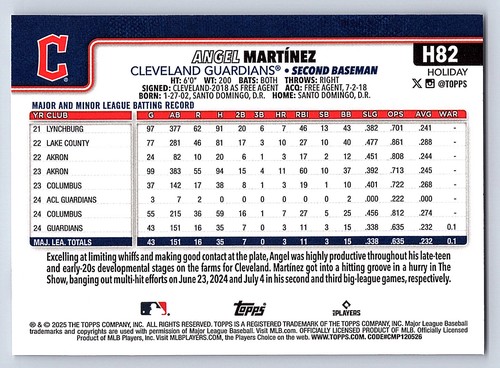 2025 Topps Holiday Base  # H 1 - H 200  - PICK YOUR CARDS - 第 140/318 張圖片