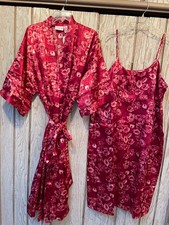 New Silky Long Robe  Night Gown Set   XL   1X 