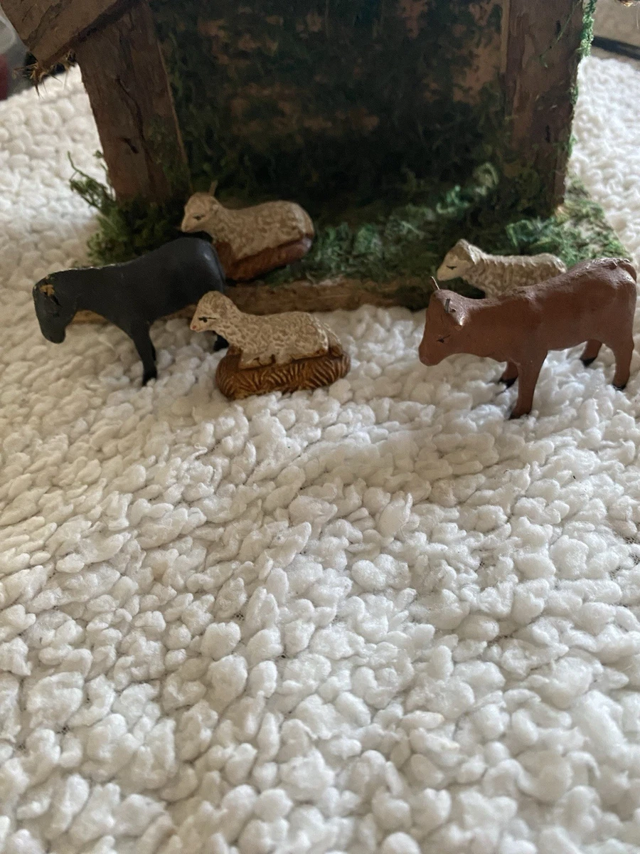 Berger Et 2 Moutons - Crèche 16 Cm - Ciel Et Terre