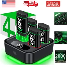 Charger for Xbox One Controller Battery Pack with 4x4080mWh USB C Xbox Rechar...