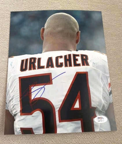 BRIAN URLACHER SIGNED 8X10 PHOTO CHICAGO BEARS HOFER PSA/DNA AUTHENTICATED