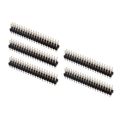 5Pcs Break-away 0.1'' 2x20-pin Strip Dual Male Header for Zero GPIO