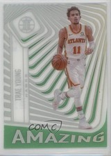 2020-21 Panini Illusions Amazing Emerald Trae Young #17 0uh2