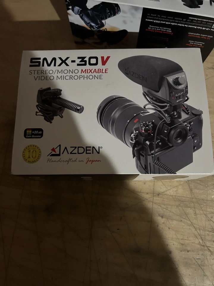 Azden SMX-30 Stereo/Mono Switchable Video Microphone NEW - Image 2 of 3