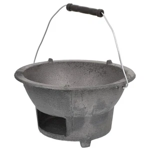 Portable Bbq Grill Cast Fer Barbecue Poêle pour la cuisine de camping en plein air