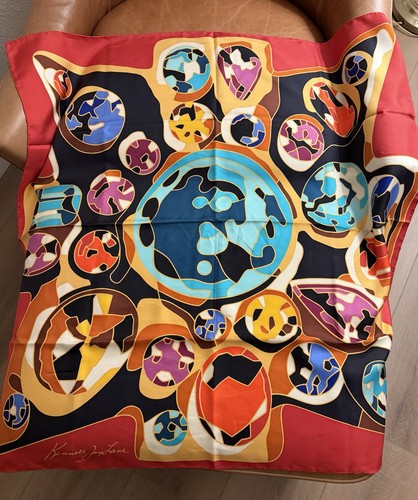 Kenneth Jay Lane Silk Scarf 90 X 90