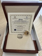 Gold Coin, Greece, 2016, Proof, Demokritos , Euro Coin
