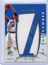 2007-08 Upper Deck SP By The Numbers Autograph #BN-DH Dwight Howard No 49 of 75