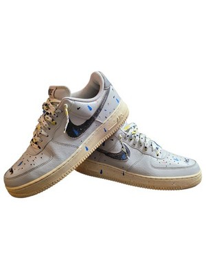 Nike Air Force 1  07 LV8 Paint Splatter CZ0339-001 Size 10.5 Mens Custom Look