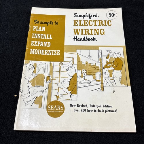Sears Simplified Electric Wiring Handbook Vintage 1964 Revised, Enlarged Edition