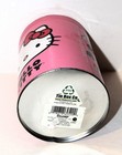 Vtg Sanrio HELLO KITTY Pink STEEL Metal 8" COIN PIGGY BANK w/Slot Lid TIN BOX CO — photo 6