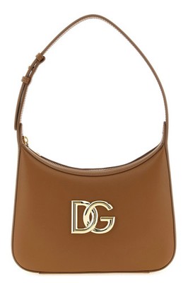 DOLCE&GABBANA 3.5 Brown Leather Shoulder Bag New & Authentic