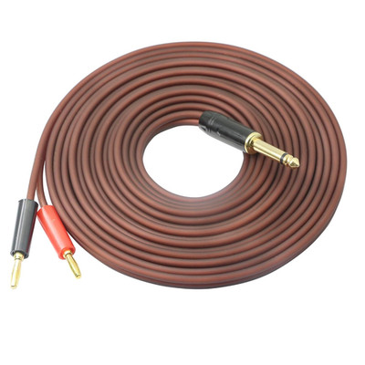 1/4 TS to Banana Plug,6.35Mm TS Phono to Banana Plug Speaker Audio Cable,Gold-Pl