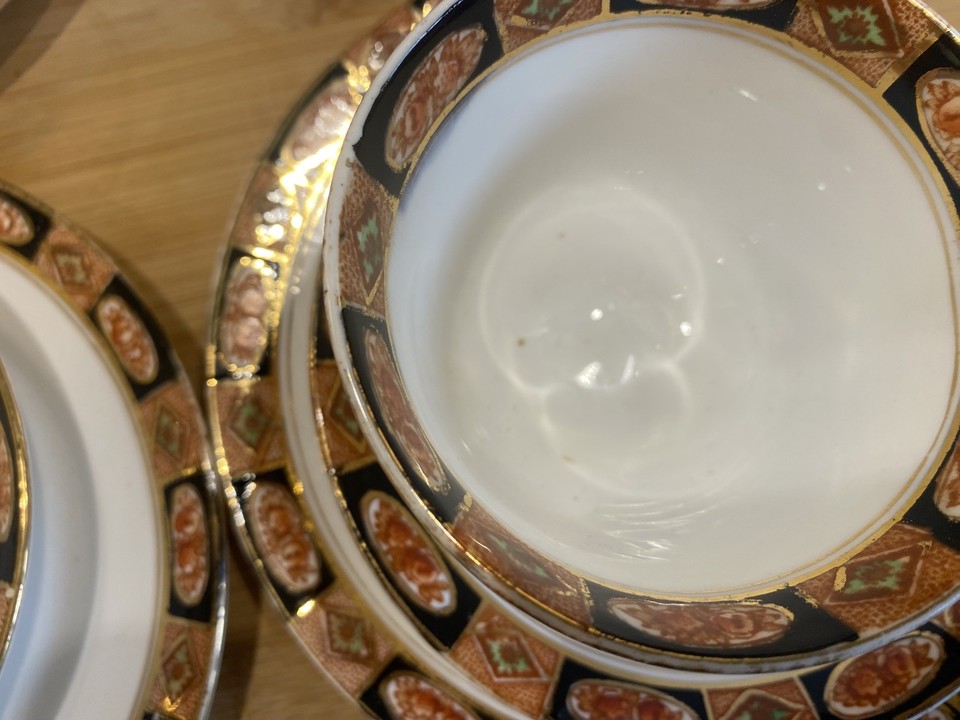 28 X Imari Royal Albert Tea Set Cup Saucer Plate Sugar Milk Cream Crown ...