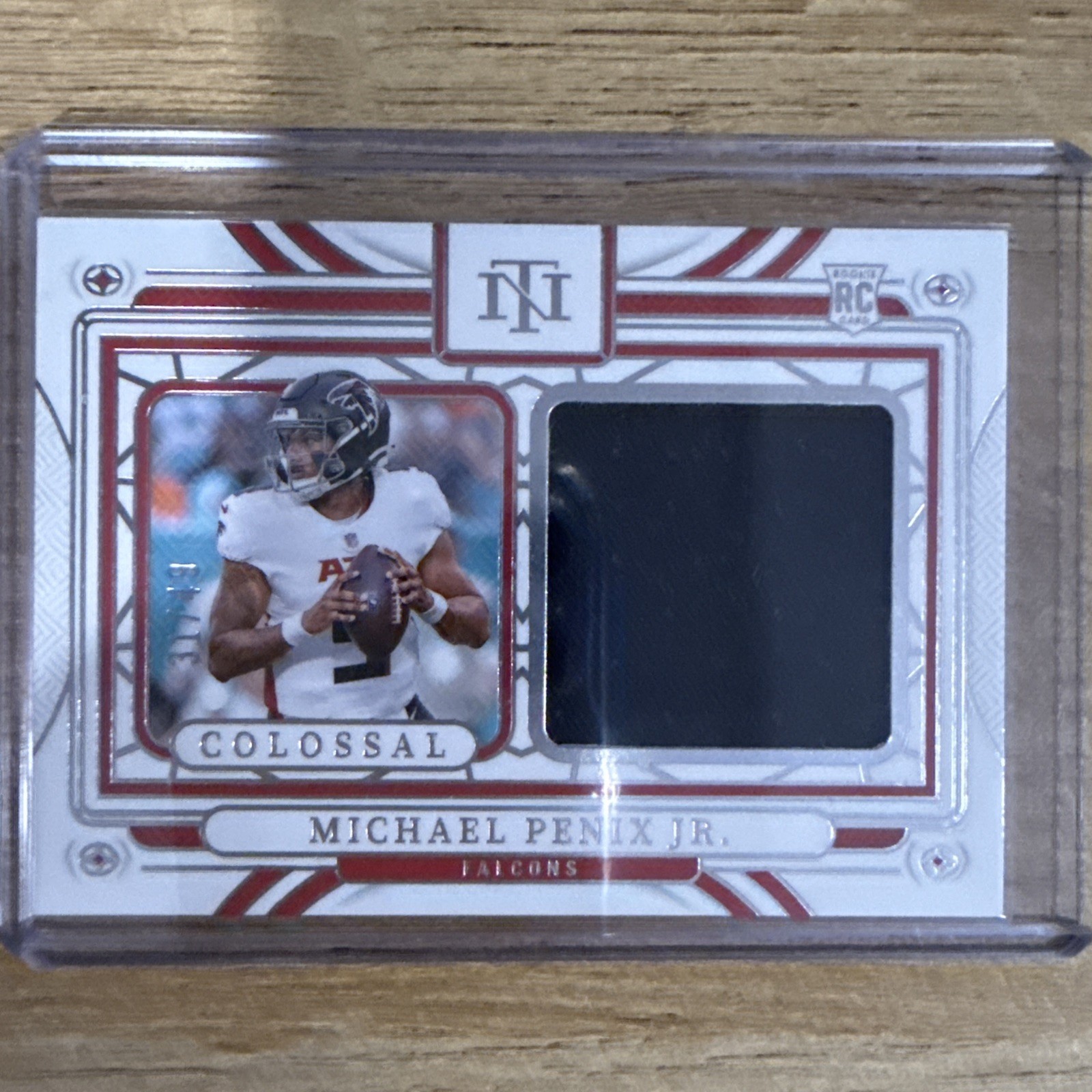 Michael Penix Jr. 2024 Panini National Treasures Colossal Patch 31/49 RC