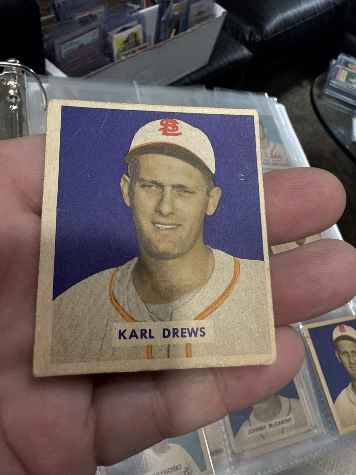 1949 Bowman HIGH #188 KARL Drews St Louis Browns 1947WSC 14Wins In 1952