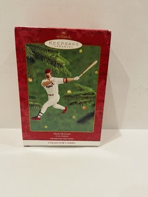Mark McGwire Cardinals Baseball MLB Hallmark Collectors Christmas Ornament 2000