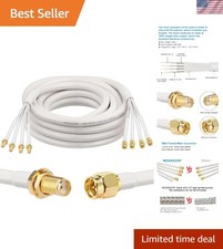 SMA Extension Cable - 20FT SMA Male to SMA Female Coax Cable Ultra Low-Loss Q...