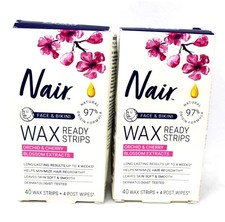 Nair Hair Removal Legs Body Wax Ready Strips - 40/BX 2Boxes