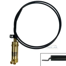 48" Throttle Control Cable 8hp+ Gas Air Compressors W/ 1/4" Unloader Connection