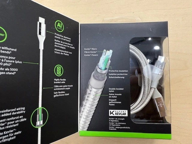 Belkin Mixit 4FT DuraTek Kevlar Cable USB-C to USB-C , C to C Cable - Image 2 of 4