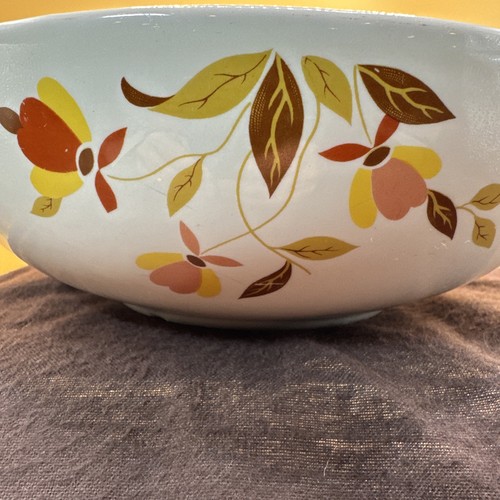 Vintage Hall's Superior China Jewel Tea Autumn Leaf 9" Serving Bowl Mary Dunbar - Picture 2 of 8