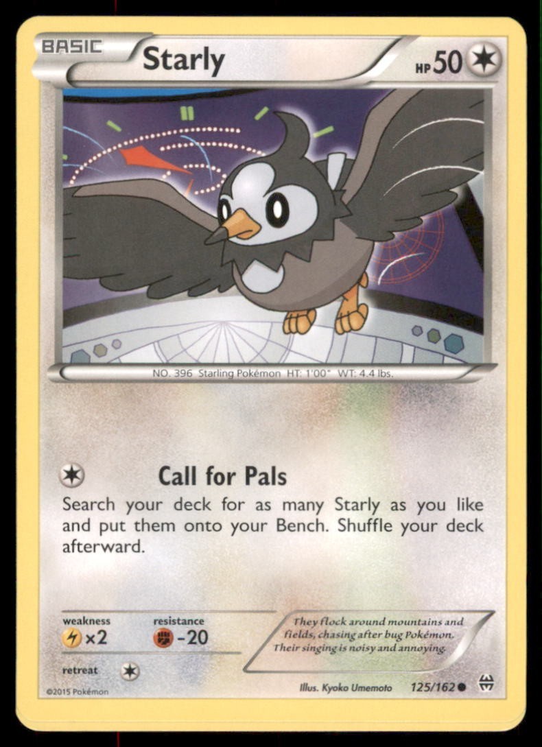 Pokemon TCG Starly 125/162 Regular 