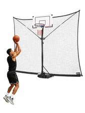 A11N SPORTS Basketball Rebounder Net Yard Guard   10x8 FT Outdoor Basketba