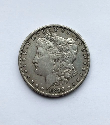 1886 S Morgan Silver Dollar XF tough date