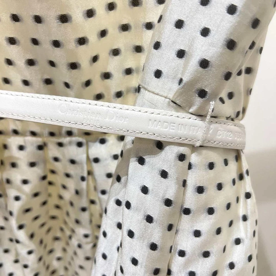 USED CHRISTAN DIOR SHORT-SLEEVED DRESS, SIZE 36, SILK VERYGOOD - Image 4 of 4