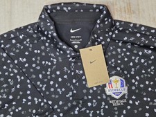 Nike Shirt Mens Small Dri-FIT Golf Ryder Cup 2025 Bethpage Black Polo NWT