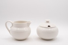 Sophie Conran for Portmeirion White Porcelain Cream & Sugar Bowl with Lid Set