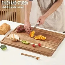 Wooden Cutting Board Beech Walnut Chopping Block Butcher Board for Kitchen