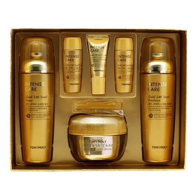 TONYMOLY Gold 24K Snail Skincare Set 3pcs + Mini Gift | Anti-Aging & Moisture